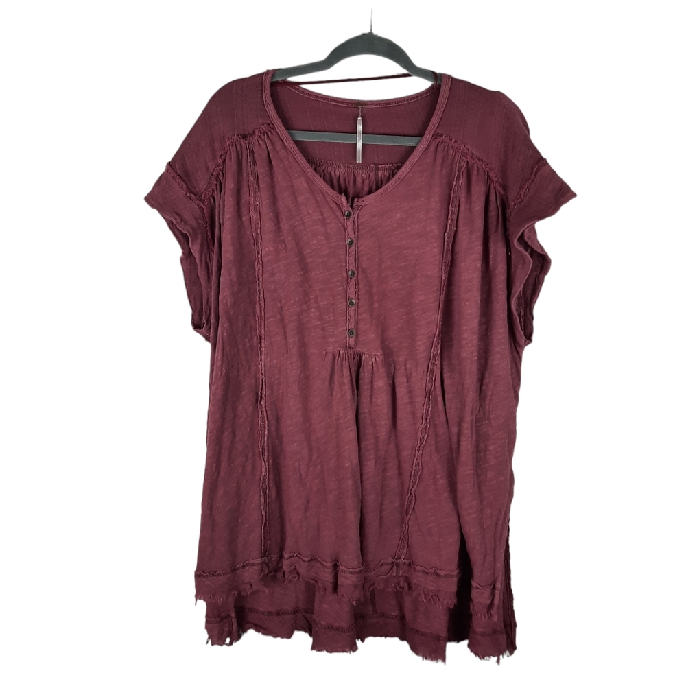 Free People Aster Henley In Berry - Picture 4 of 15